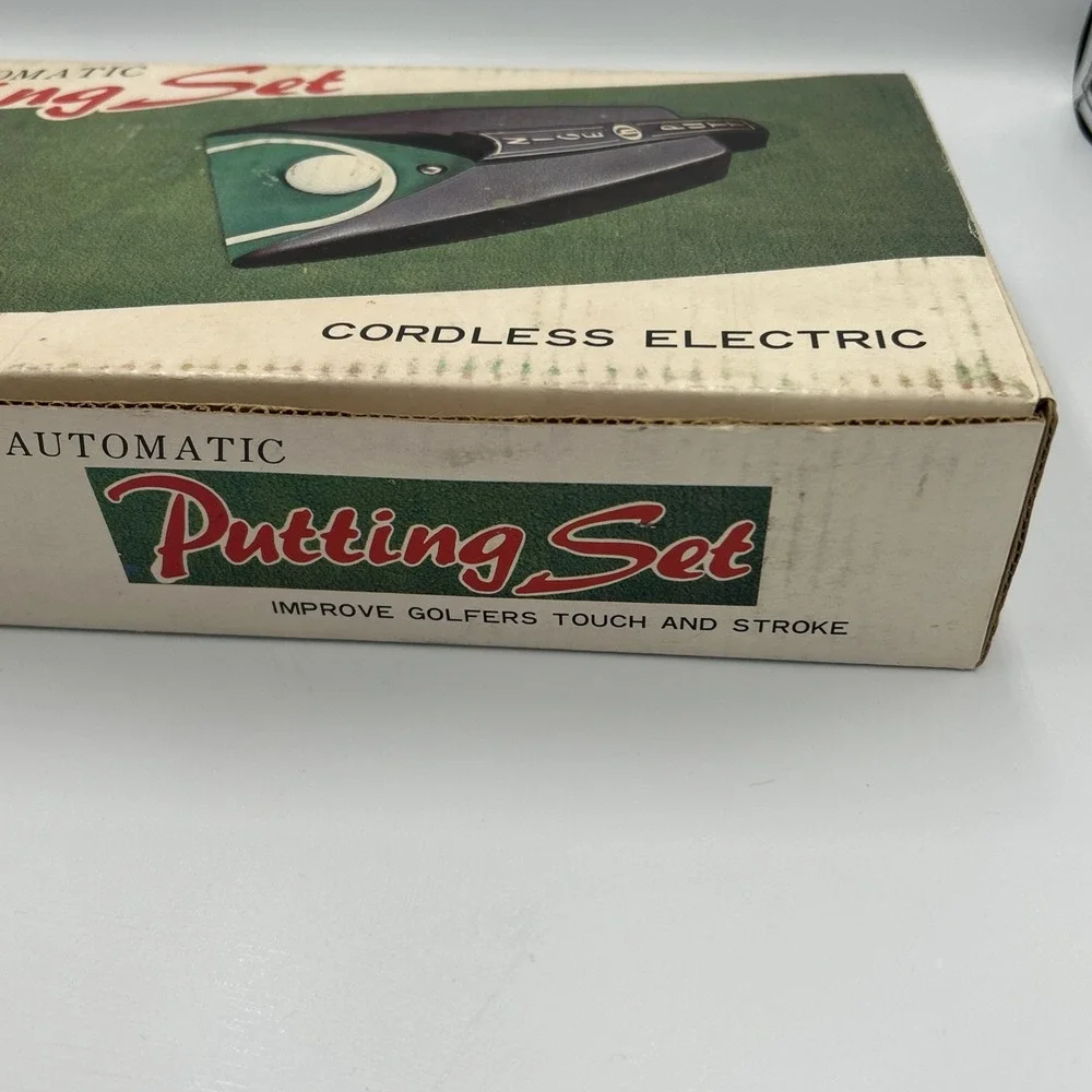 Vintage Automatic Cordless Electric Putting Set Telescopic Putter Japan NIB GOLF
